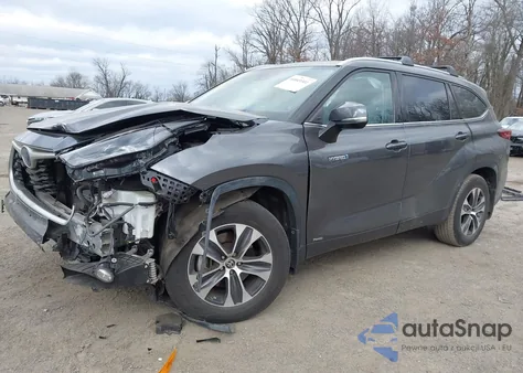2021 Toyota Highlander Hybrid Xle from USA, damaged, VIN 5TDGBRCH6MS530331